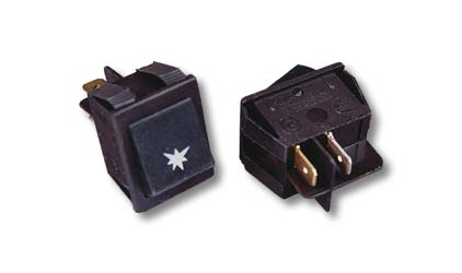 Wide switch of a gas oven ignition - brown color