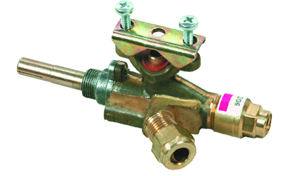 Gas valve with safety
