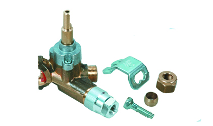 hobs gas valve with safety